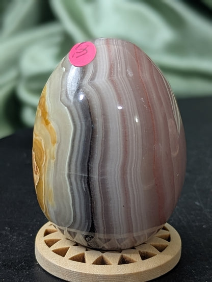 Pink Banded Onyx Egg