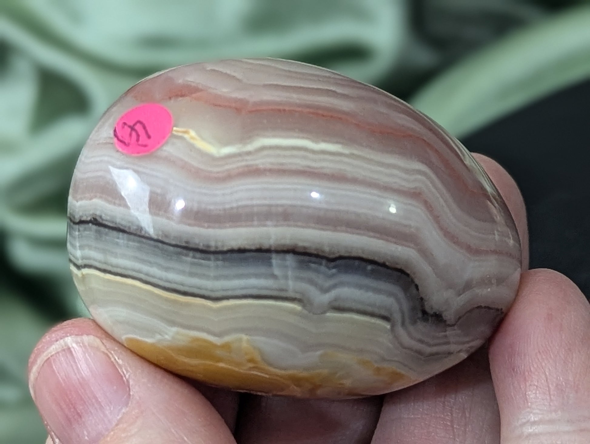 Pink Banded Onyx Egg