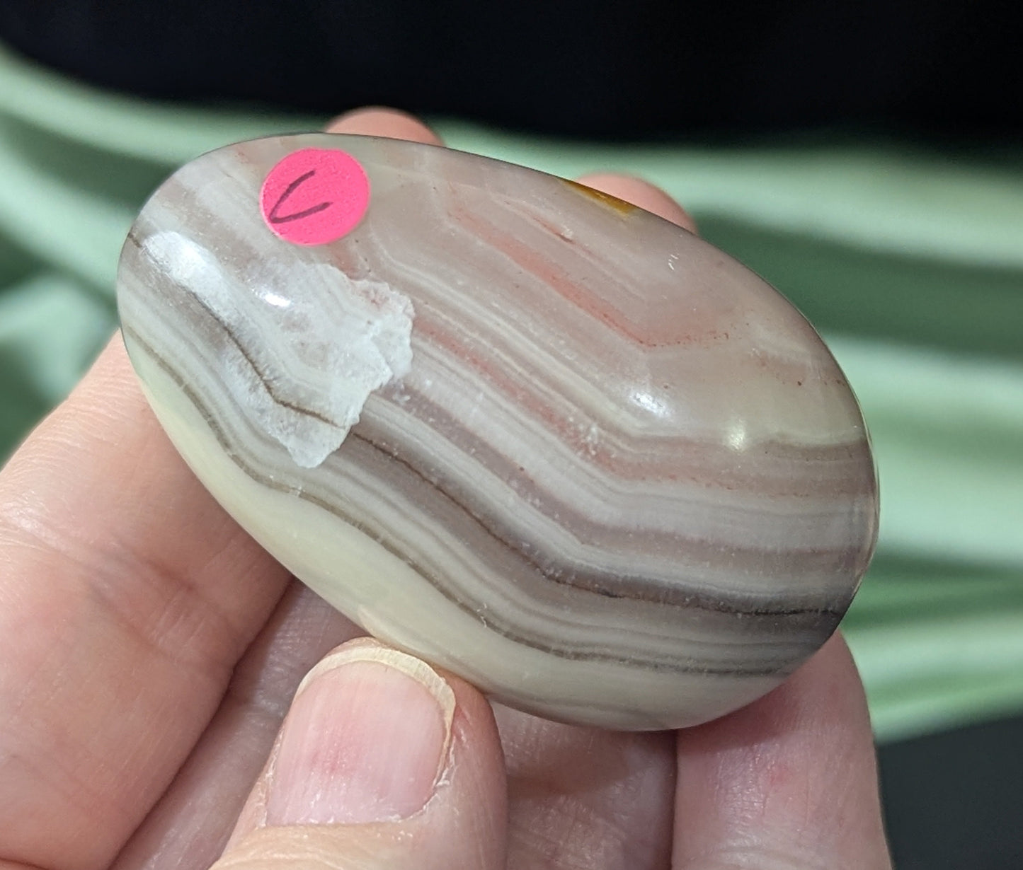 Pink Banded Onyx Egg