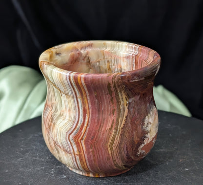 Pink Banded Onyx Jar