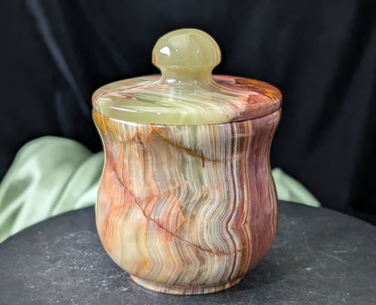 Pink Banded Onyx Jar