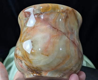Pink Banded Onyx Jar