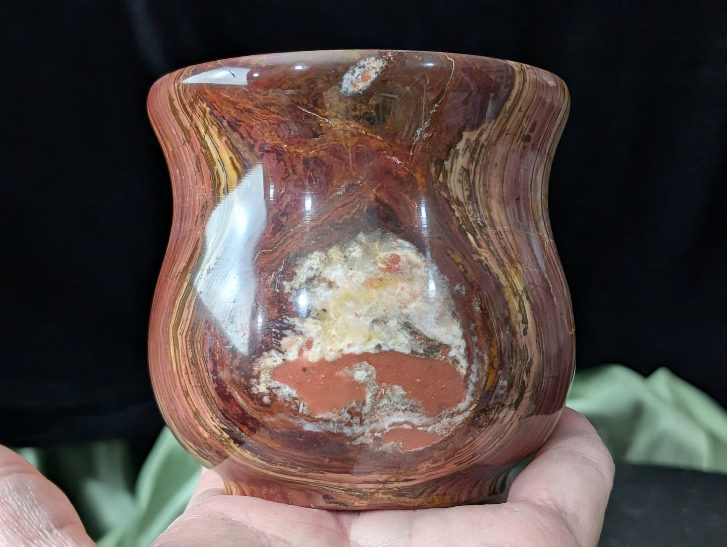 Pink Banded Onyx Jar