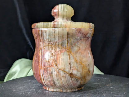Pink Banded Onyx Jar