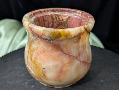 Pink Banded Onyx Jar