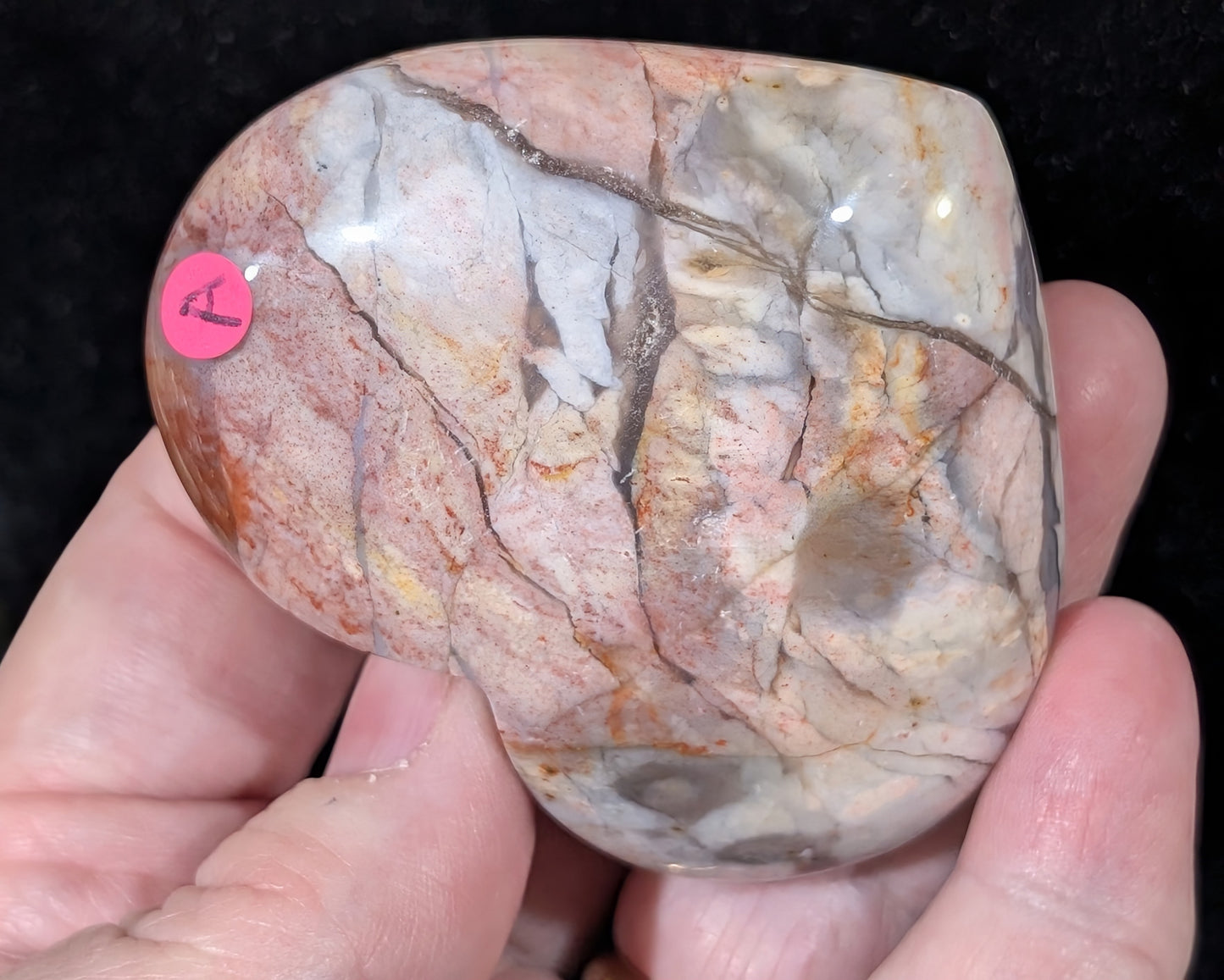 Pink Chalcedony Heart