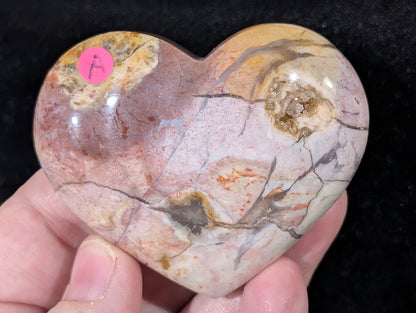 Pink Chalcedony Heart
