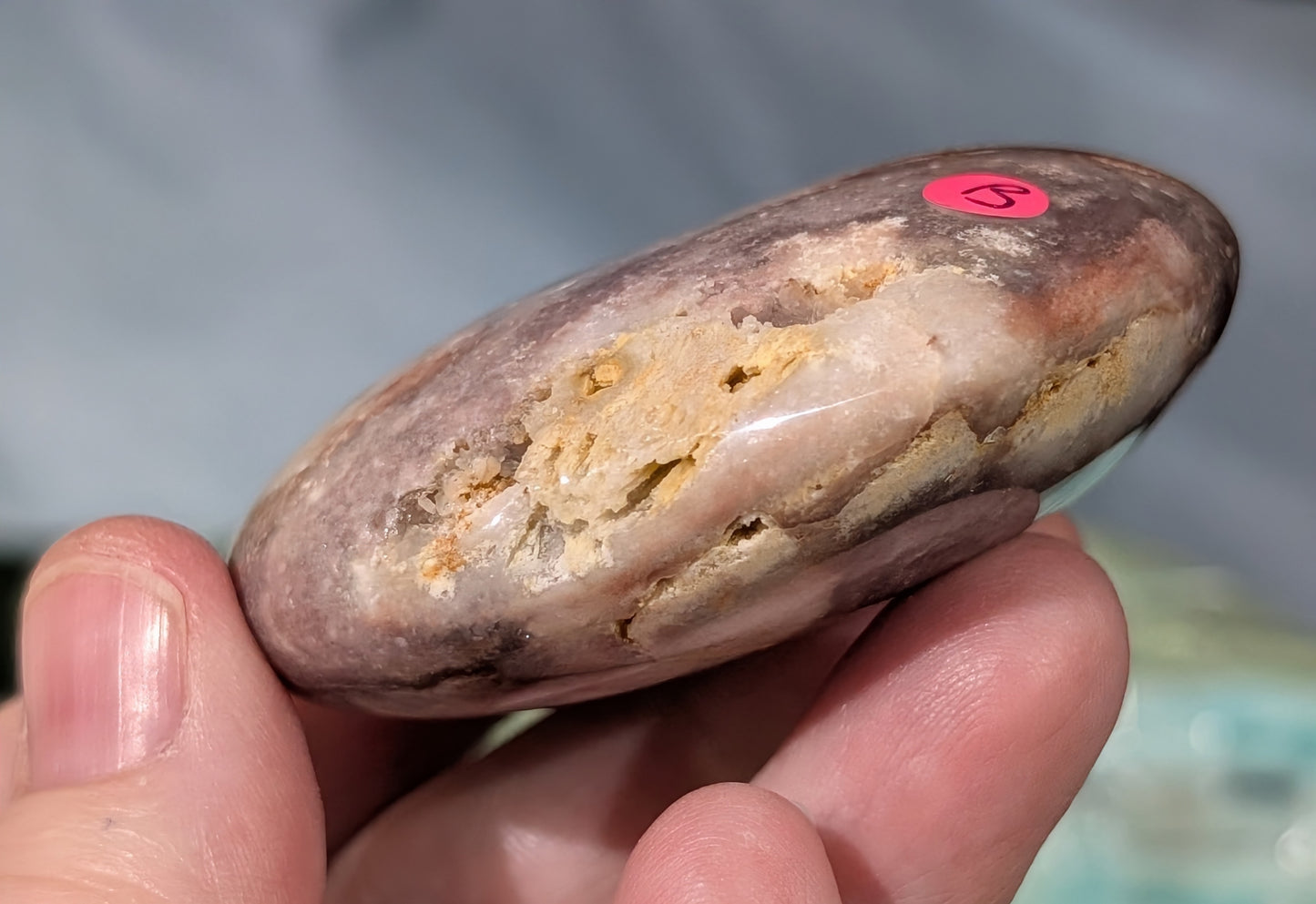 Pink Chalcedony Heart