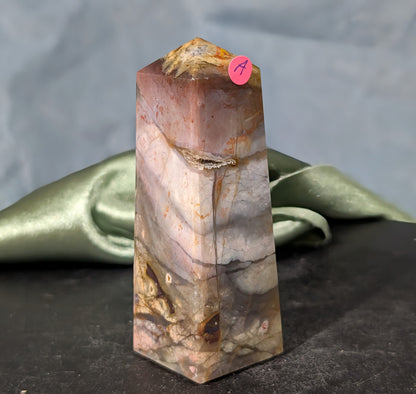 Pink Chalcedony Tower