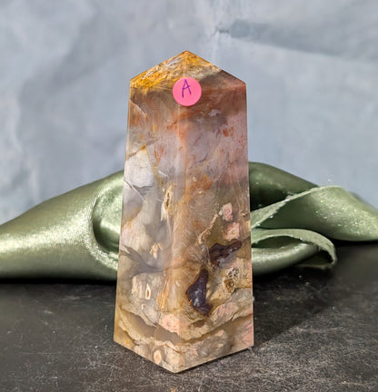 Pink Chalcedony Tower