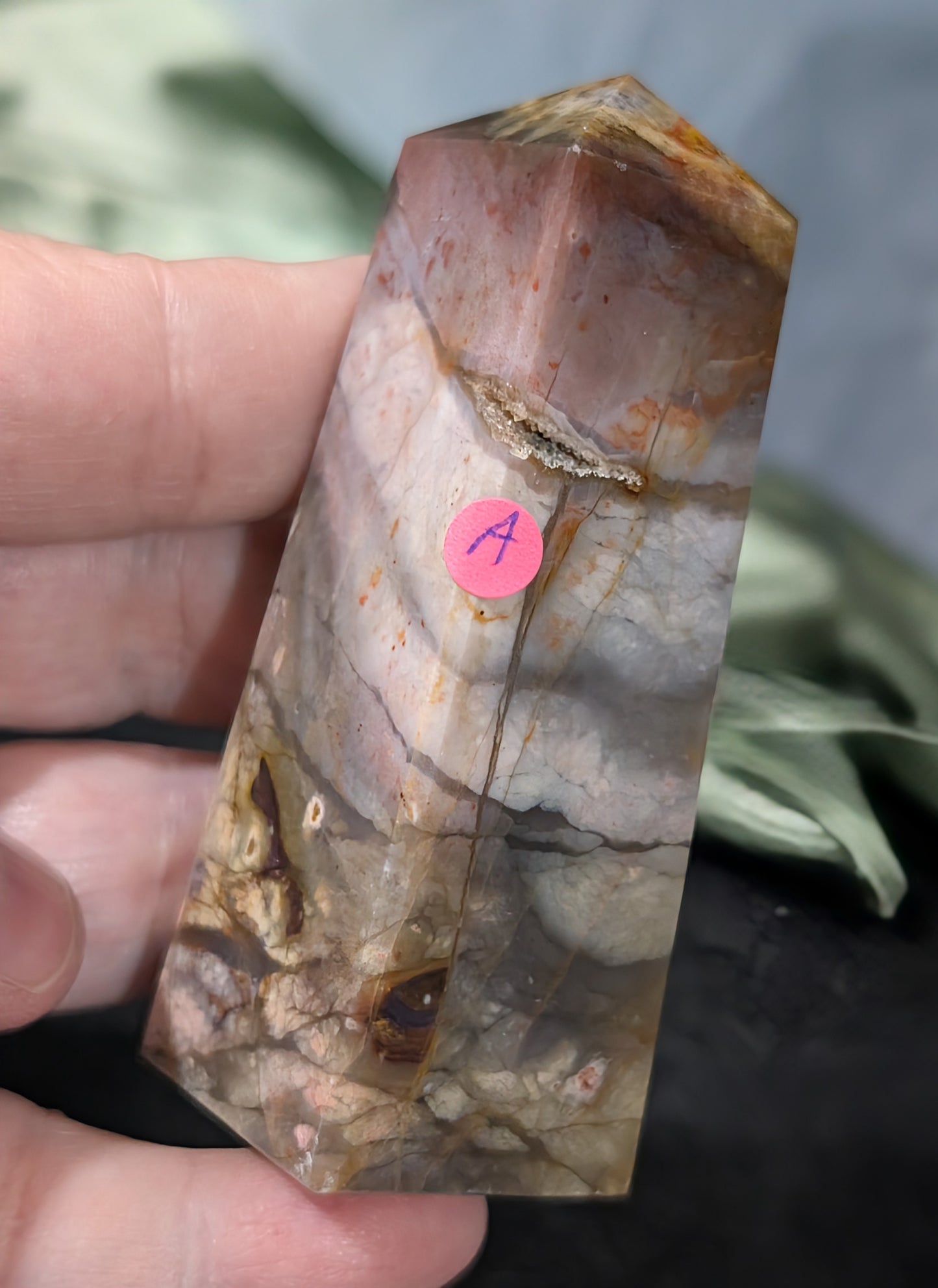 Pink Chalcedony Tower