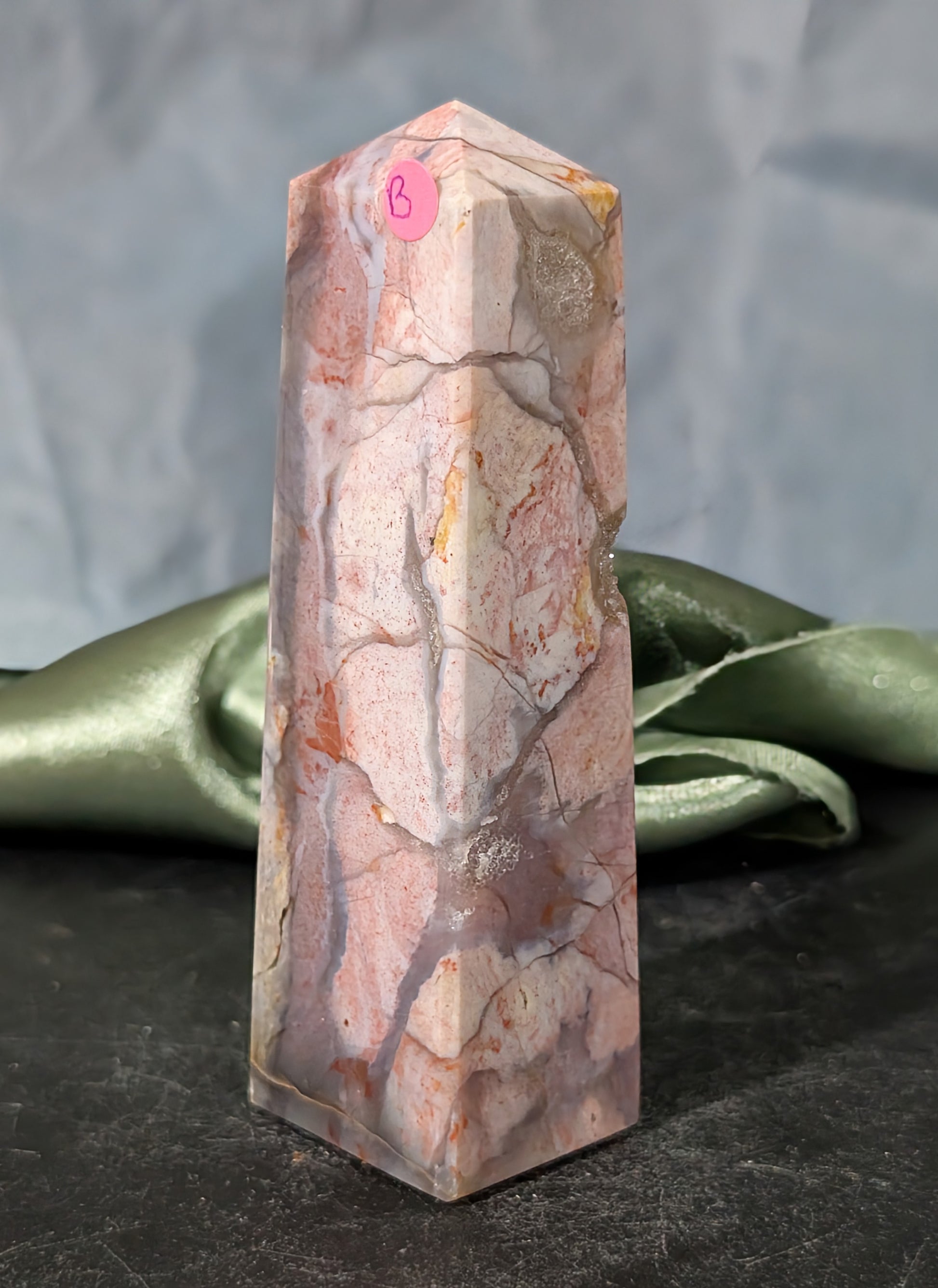 Pink Chalcedony Tower