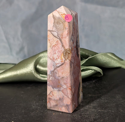 Pink Chalcedony Tower