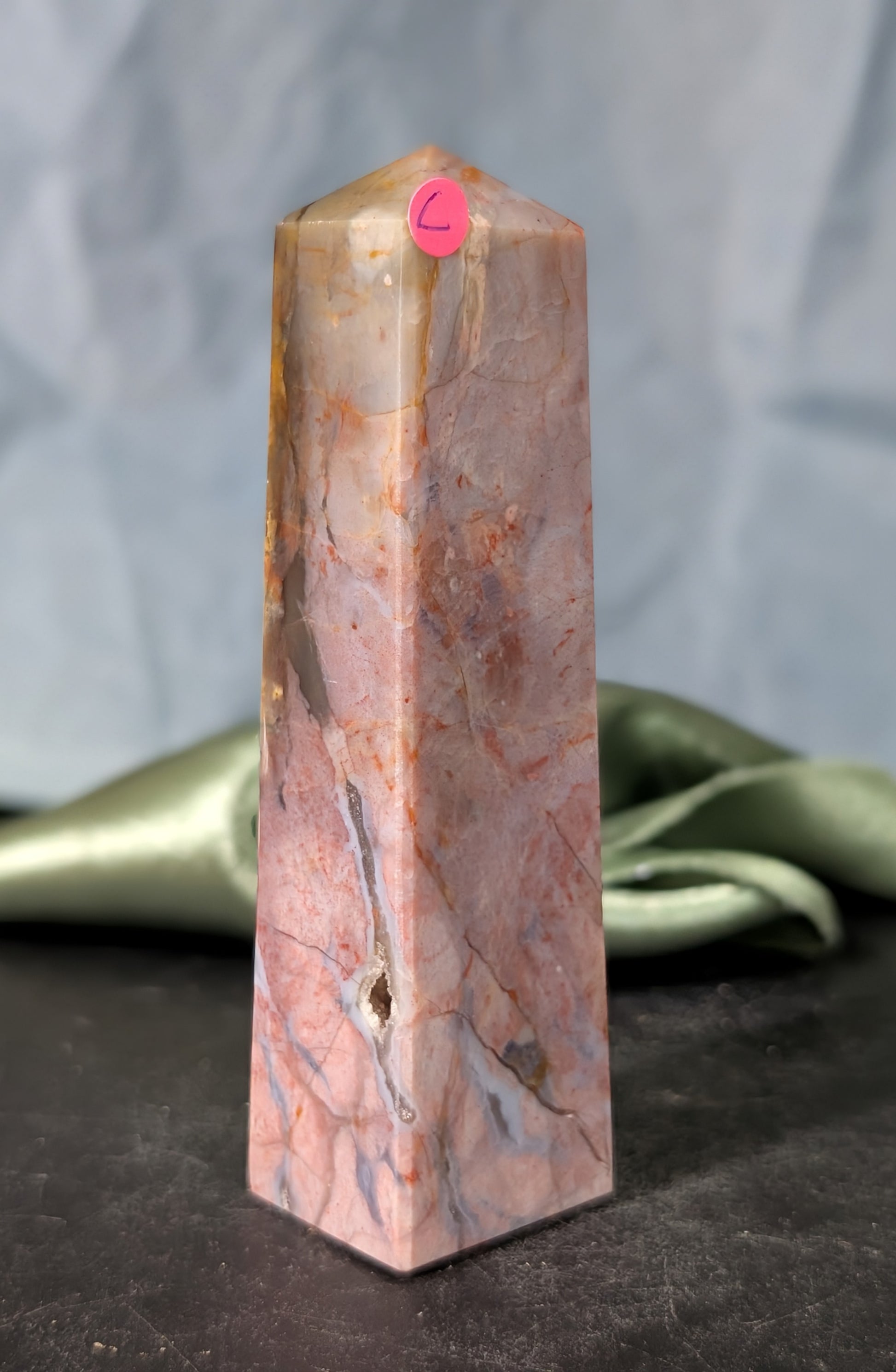 Pink Chalcedony Tower