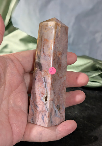 Pink Chalcedony Tower
