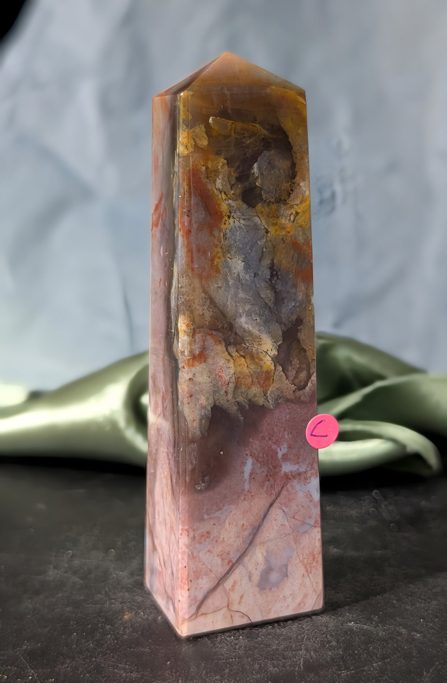 Pink Chalcedony Tower