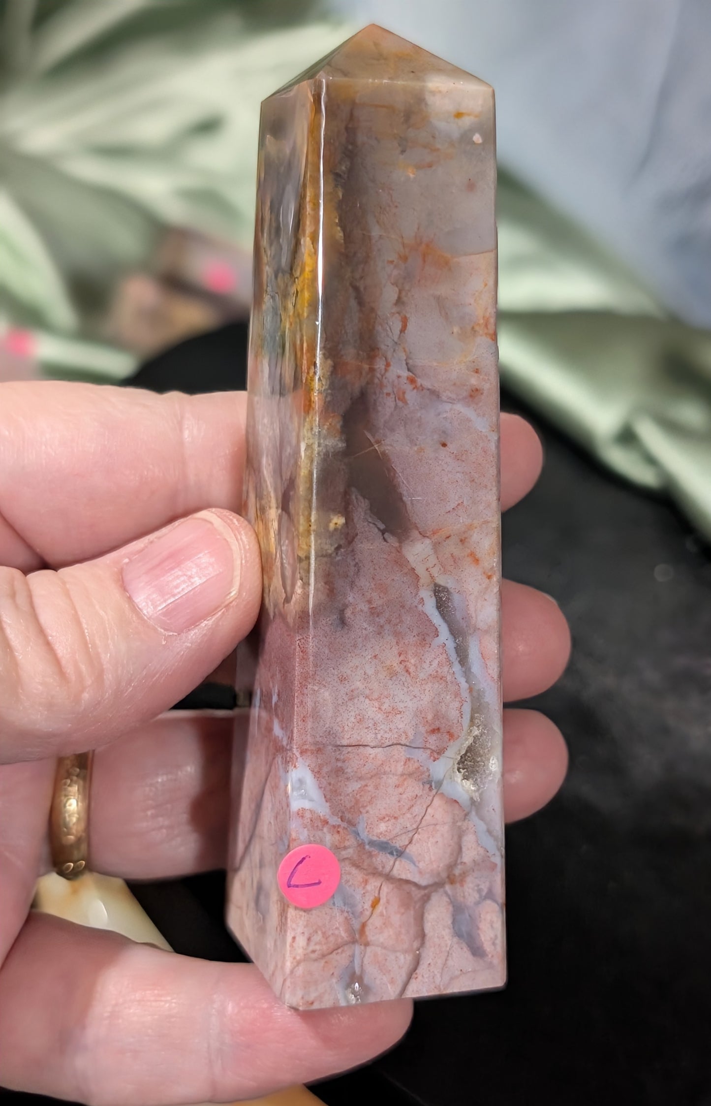 Pink Chalcedony Tower