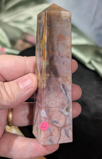 Pink Chalcedony Tower