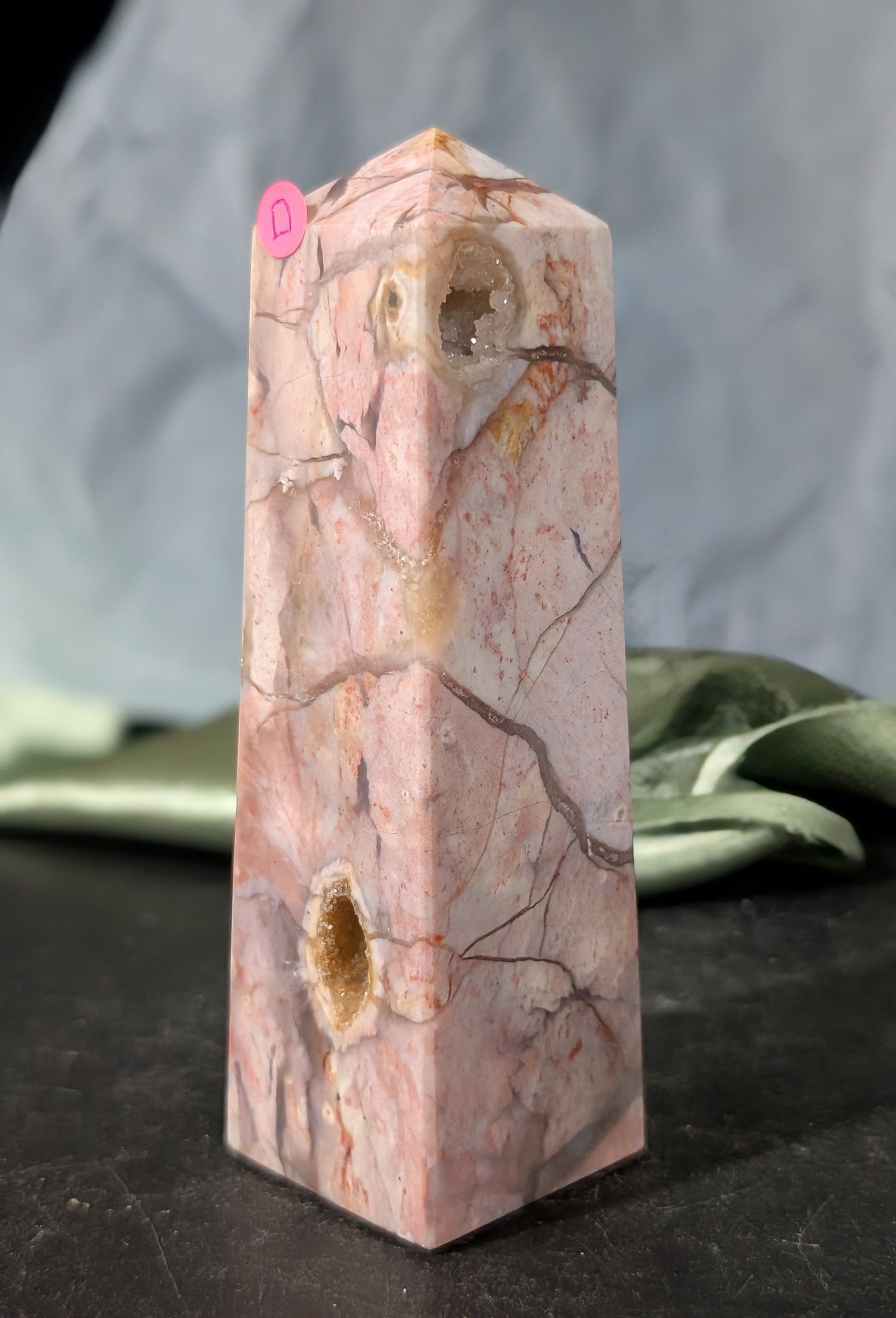 Pink Chalcedony Tower