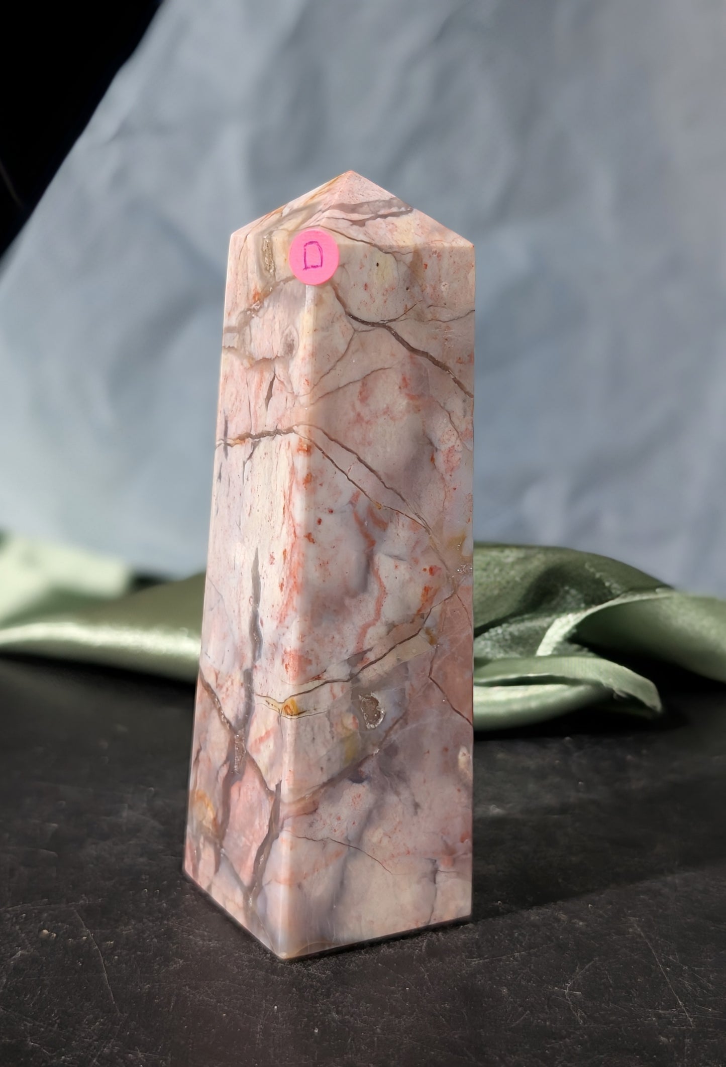 Pink Chalcedony Tower