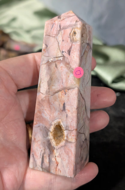 Pink Chalcedony Tower