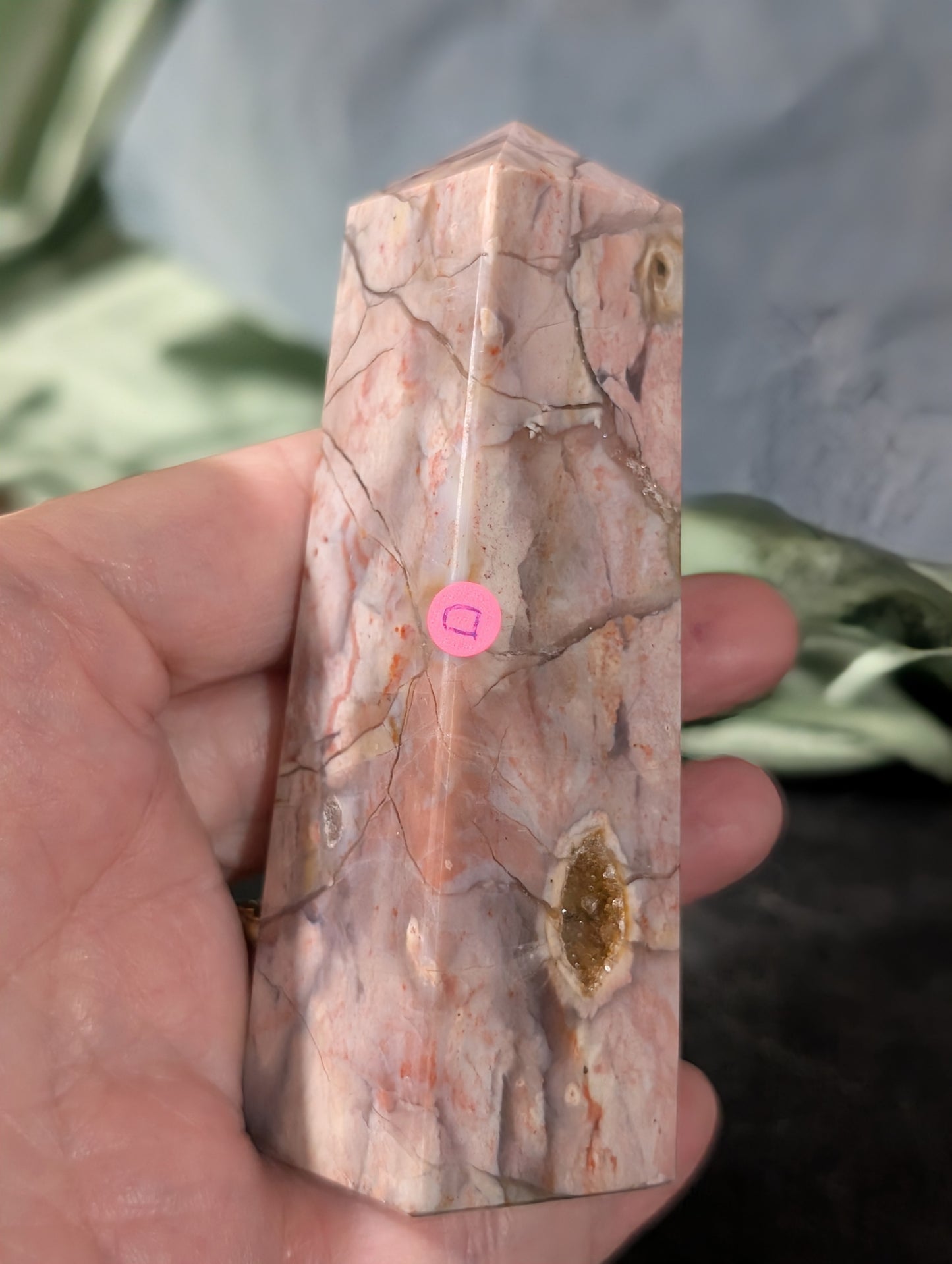 Pink Chalcedony Tower