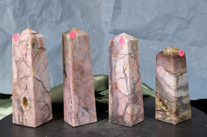 Pink Chalcedony Towers