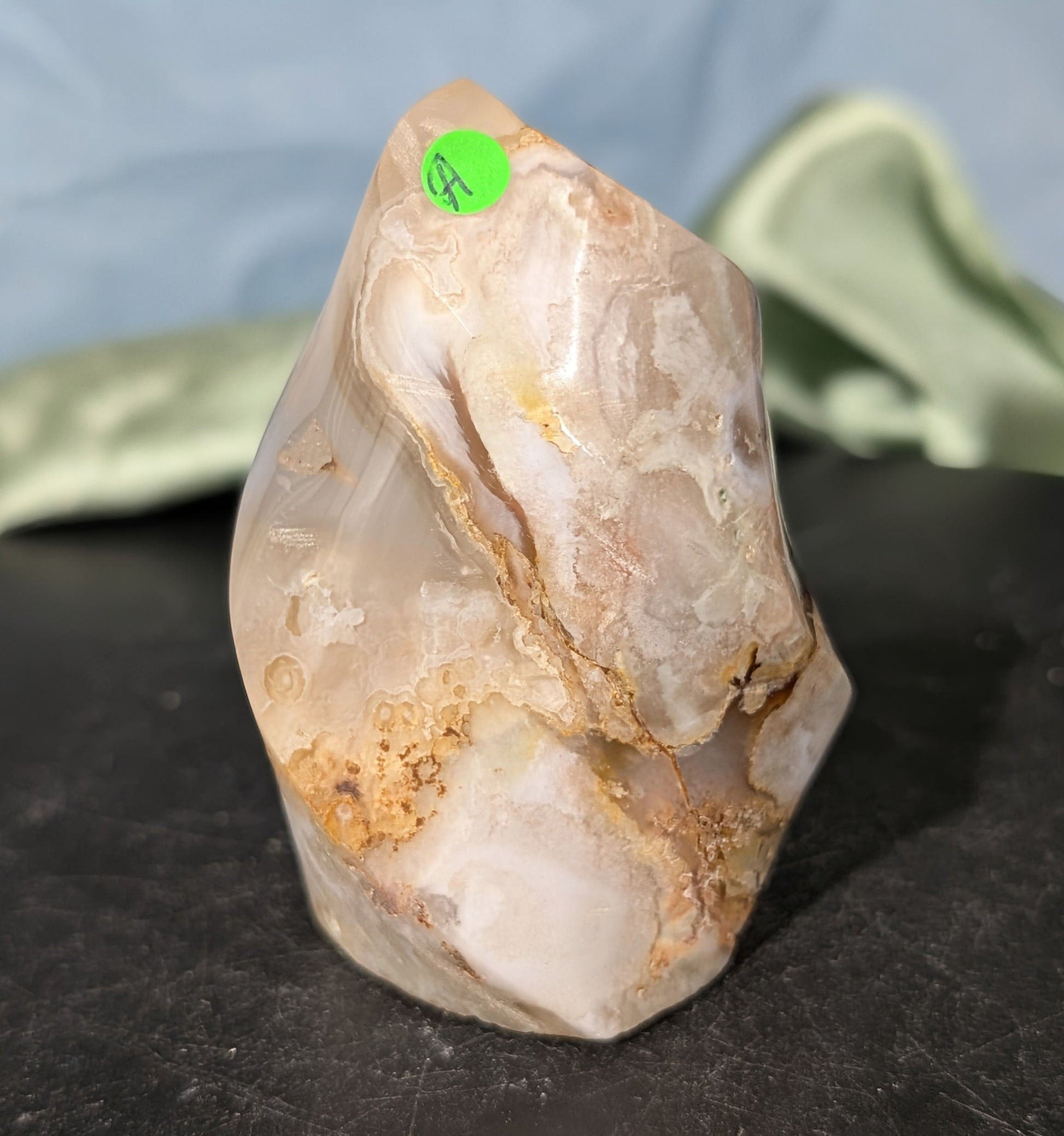 Pink Flower Agate Flame