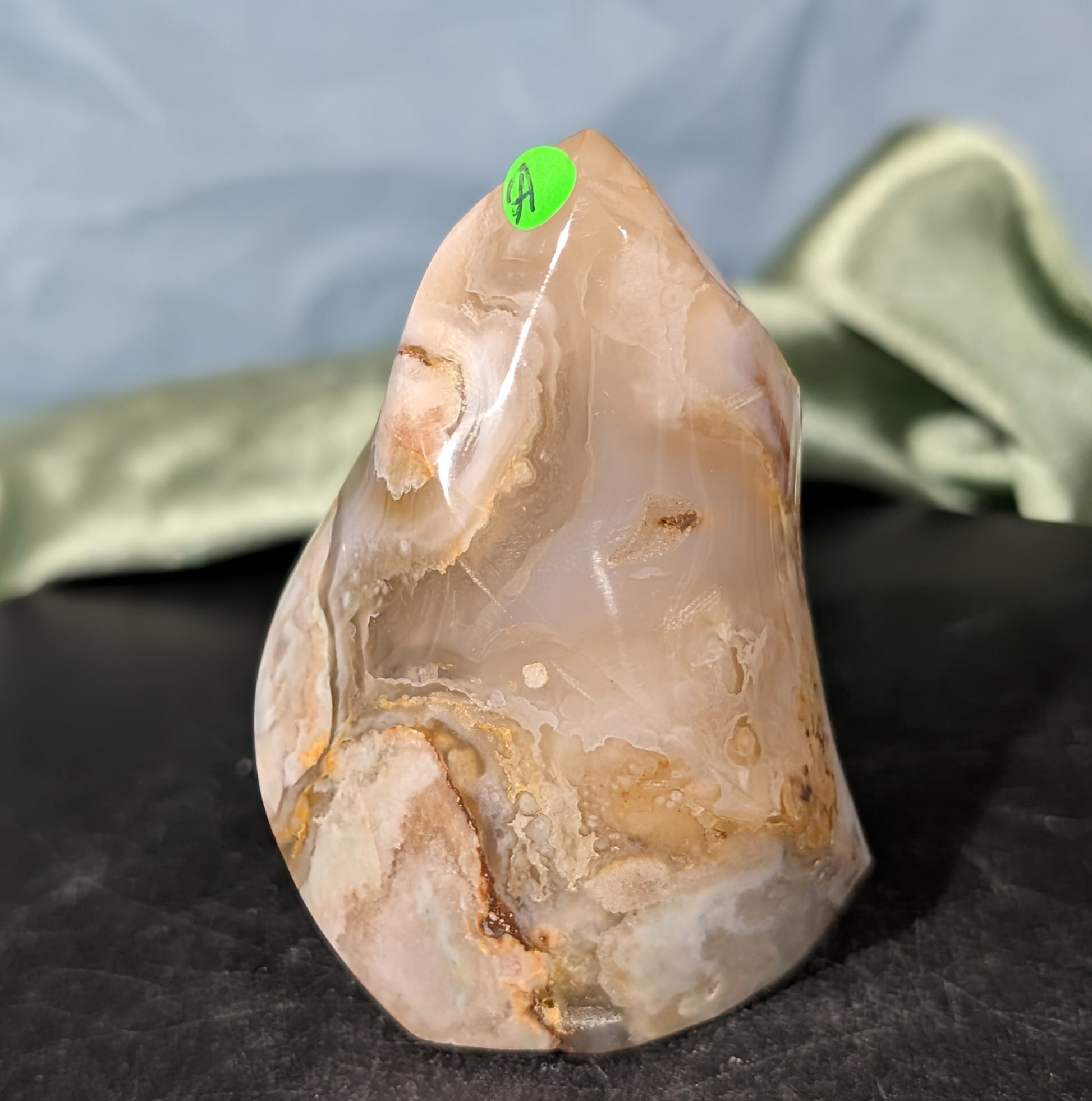 Pink Flower Agate Flame