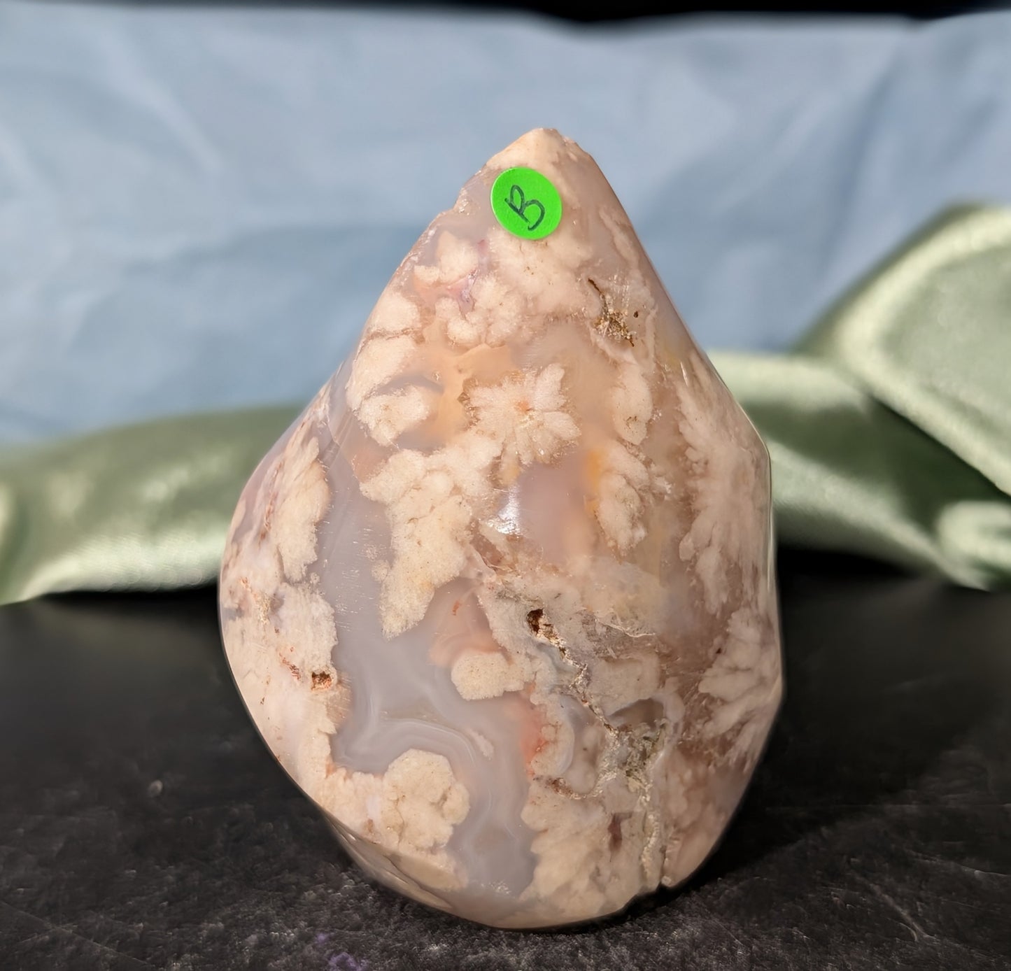 Pink Flower Agate Flame