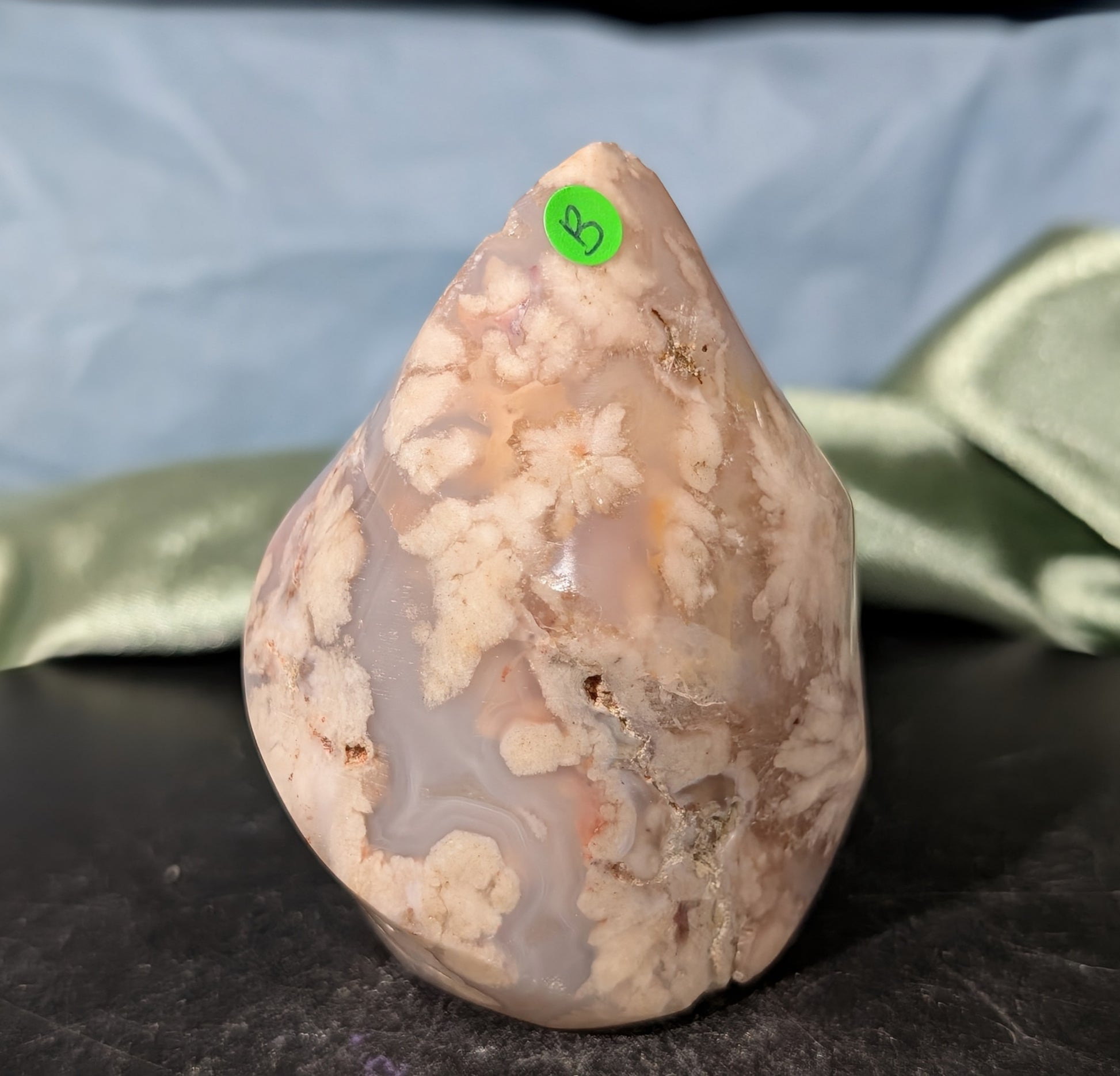 Pink Flower Agate Flame