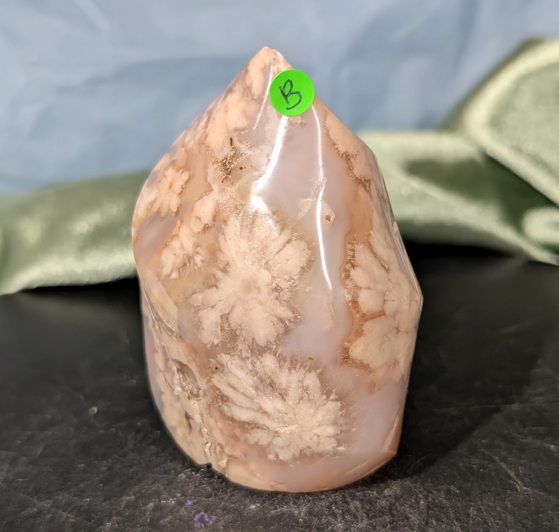 Pink Flower Agate Flame