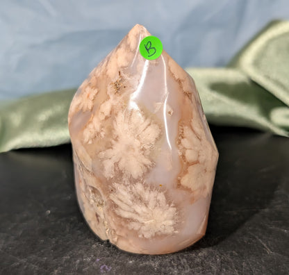 Pink Flower Agate Flame