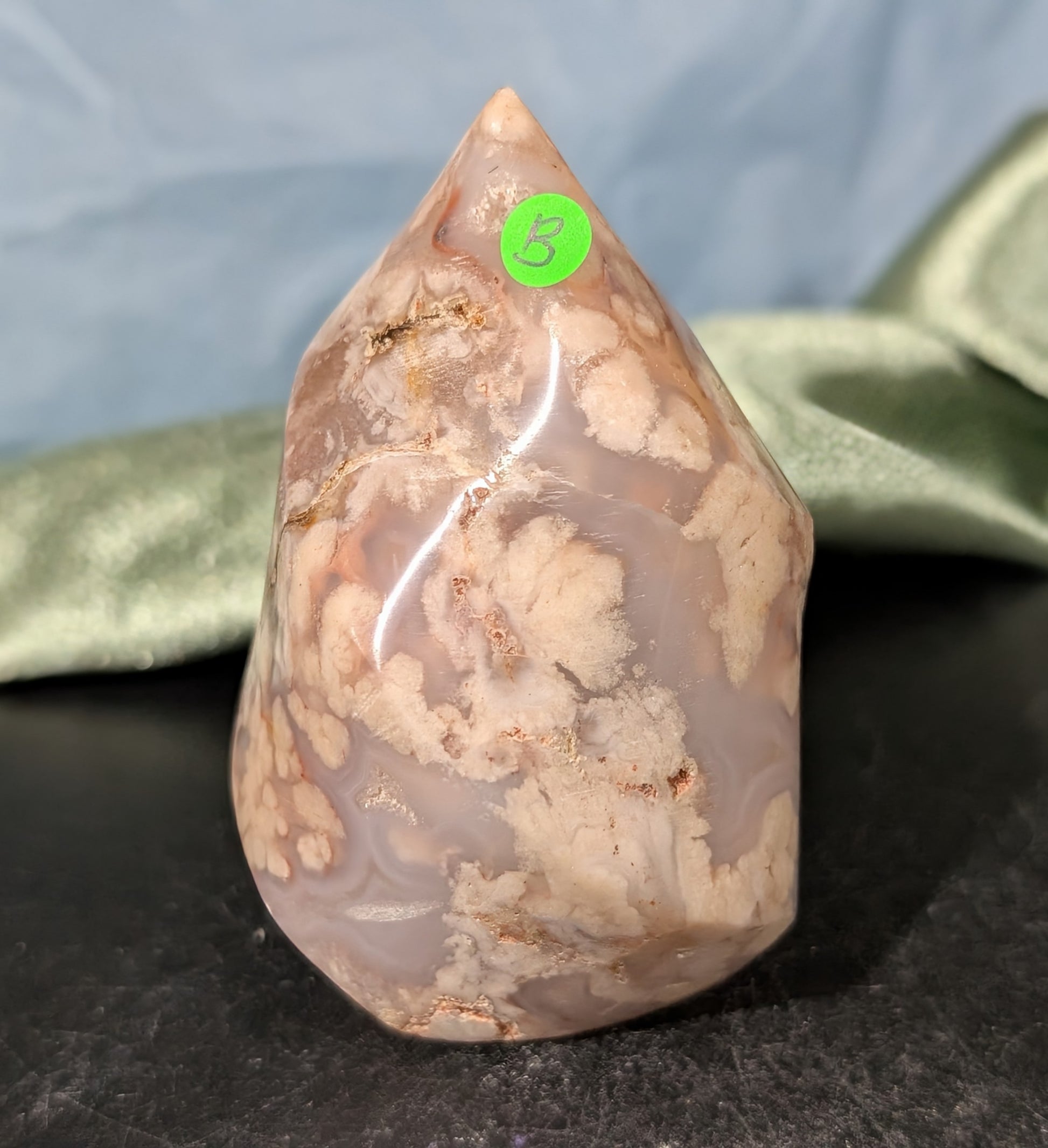 Pink Flower Agate Flame
