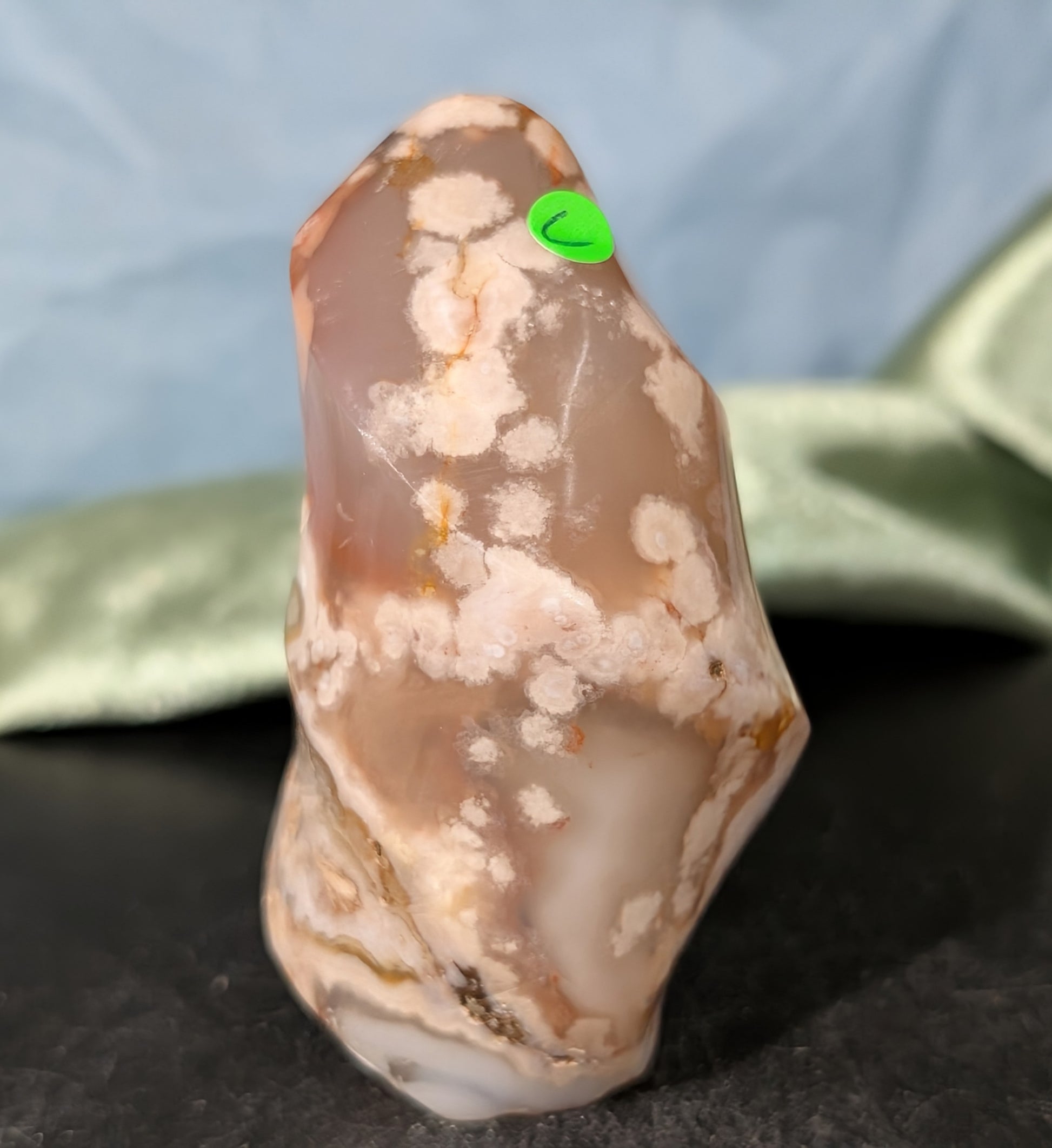 Pink Flower Agate Flame