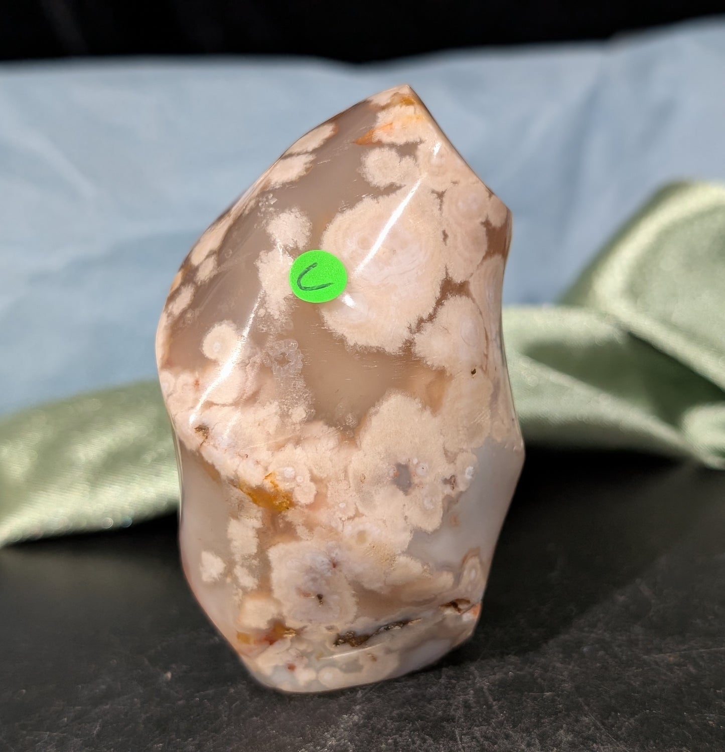 Pink Flower Agate Flame