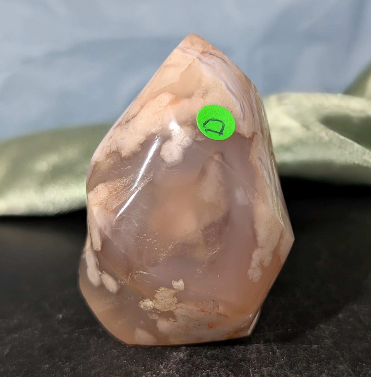 Pink Flower Agate Flame