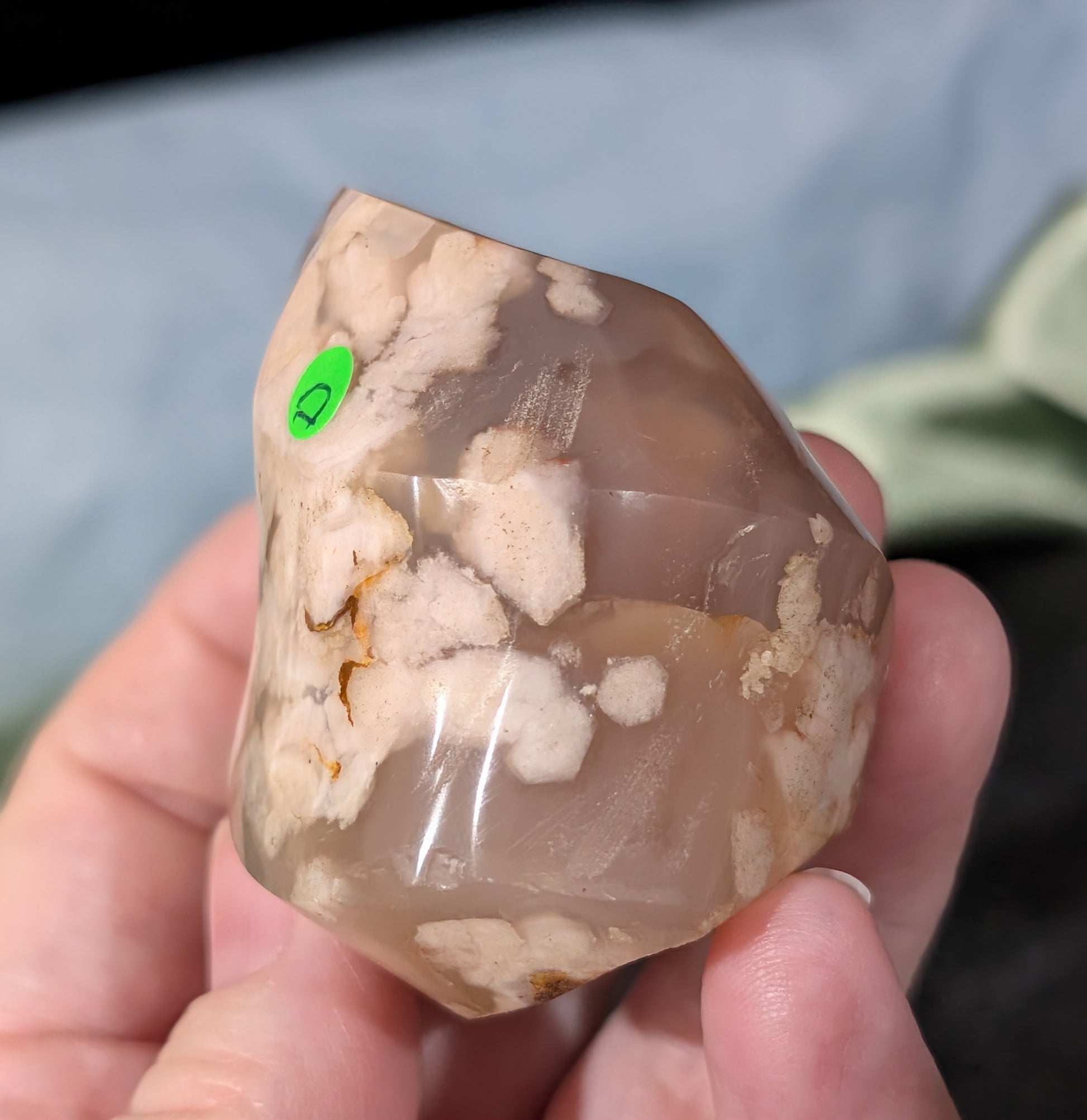 Pink Flower Agate Flame