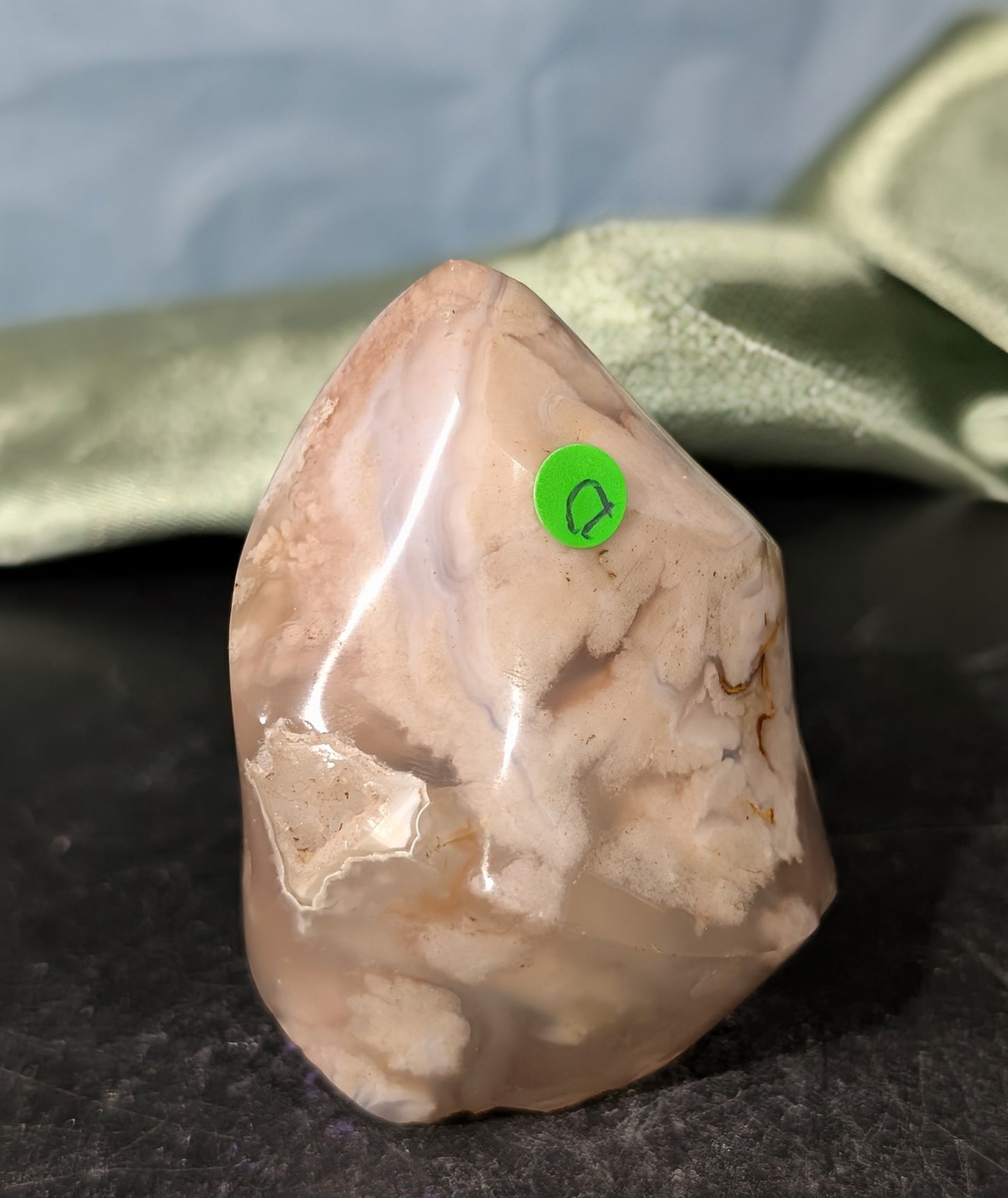 Pink Flower Agate Flame