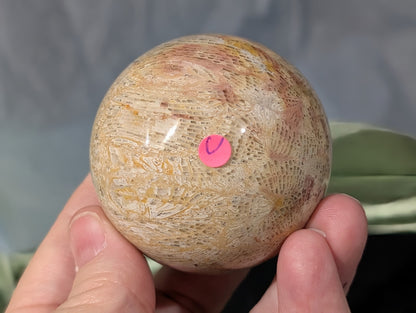 Pink Fossil Jasper Sphere