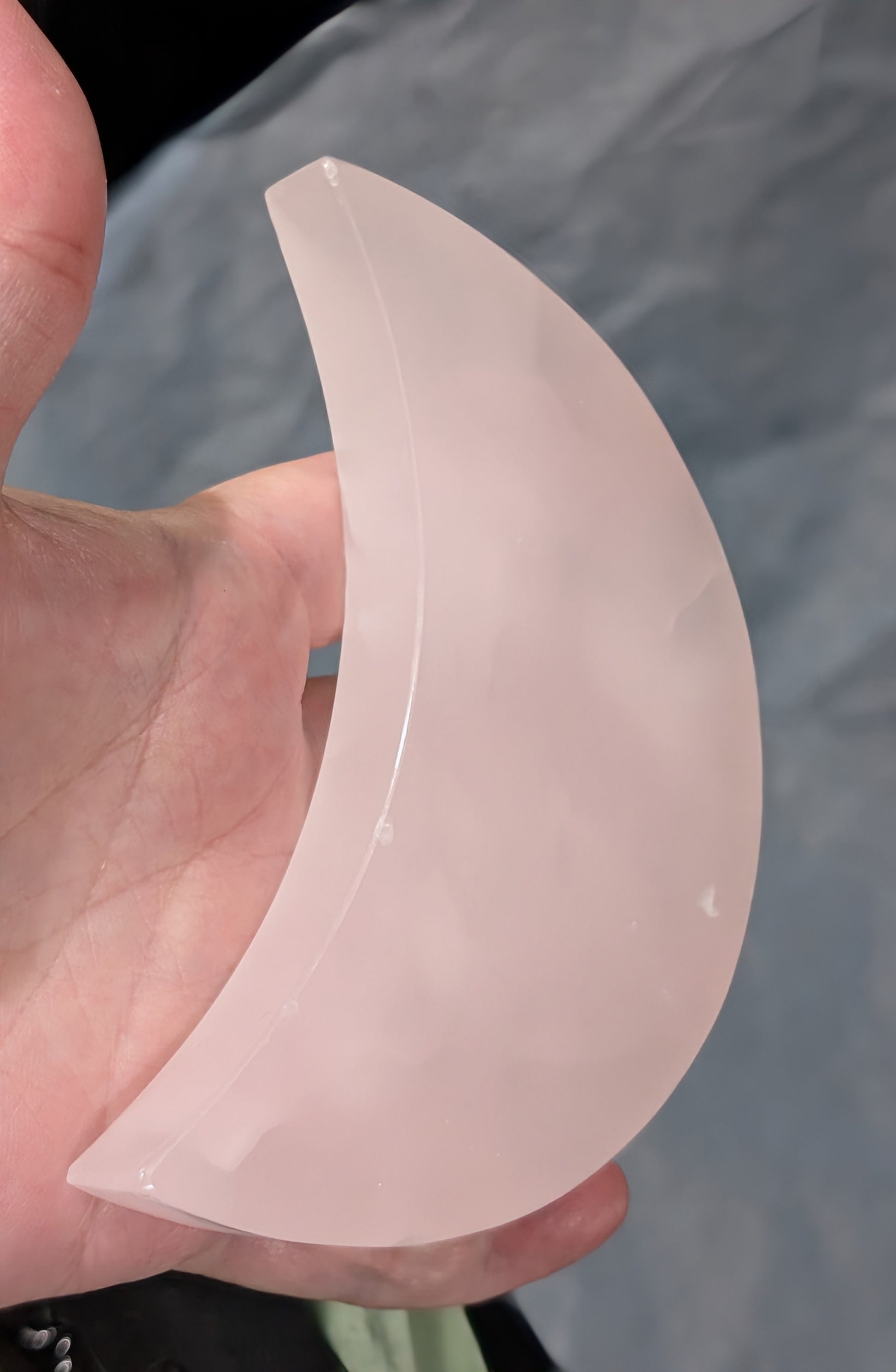 Pink Mangano Calcite Moon