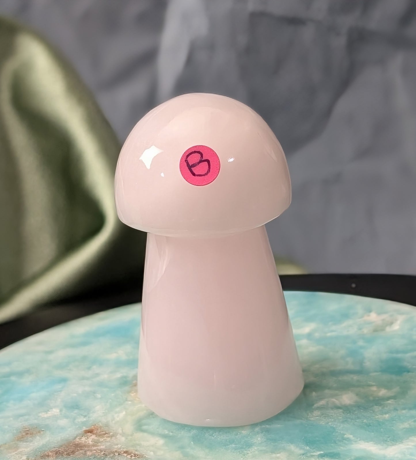 Pink Mangano Calcite Mushroom