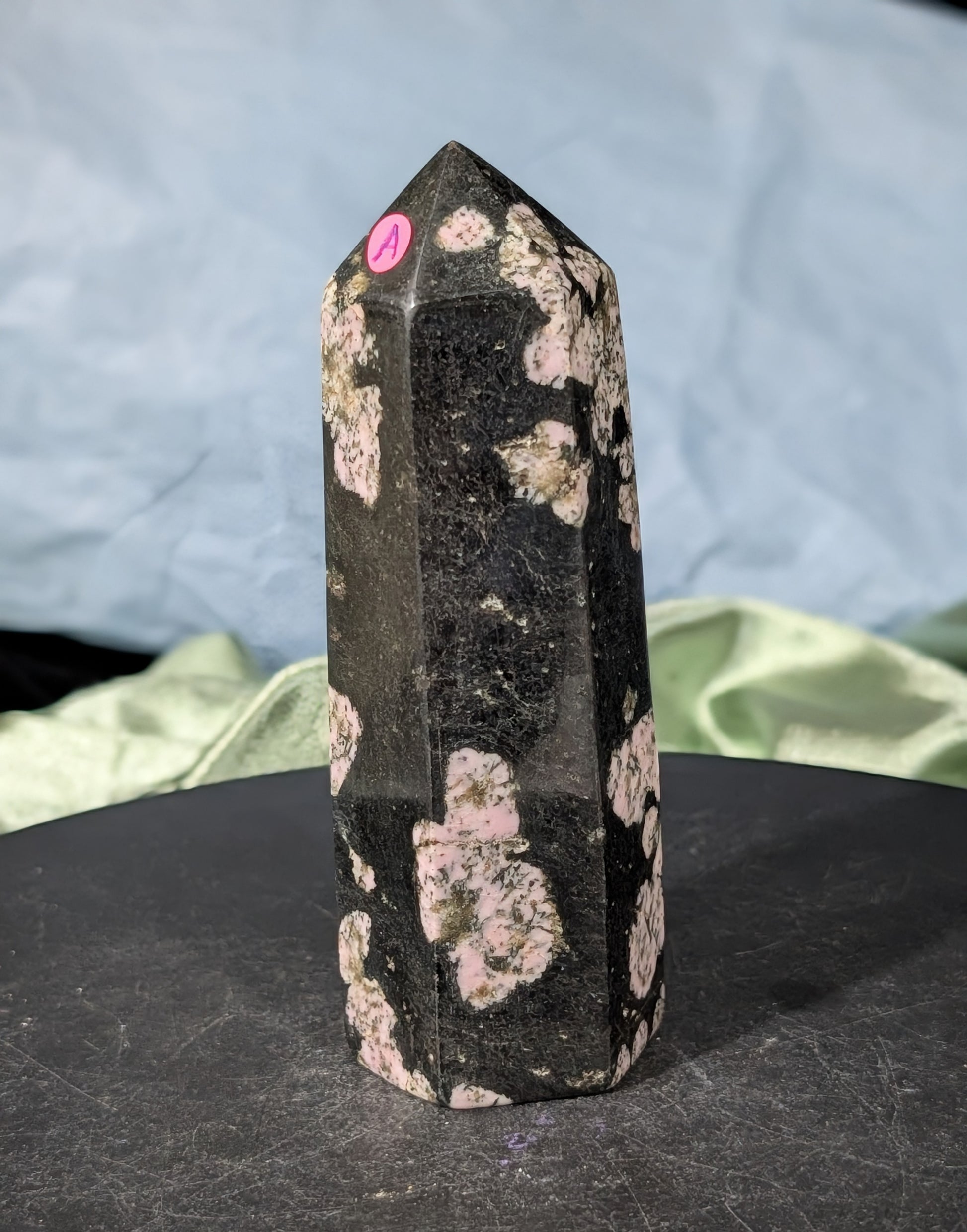 Pink Snowflake Jade Tower