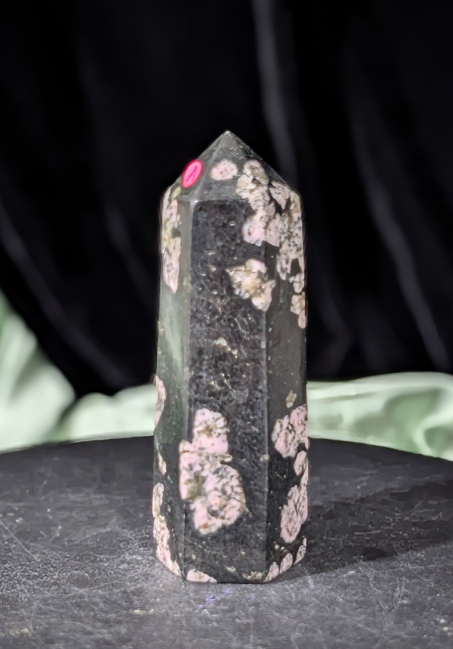 Pink Snowflake Jade Tower