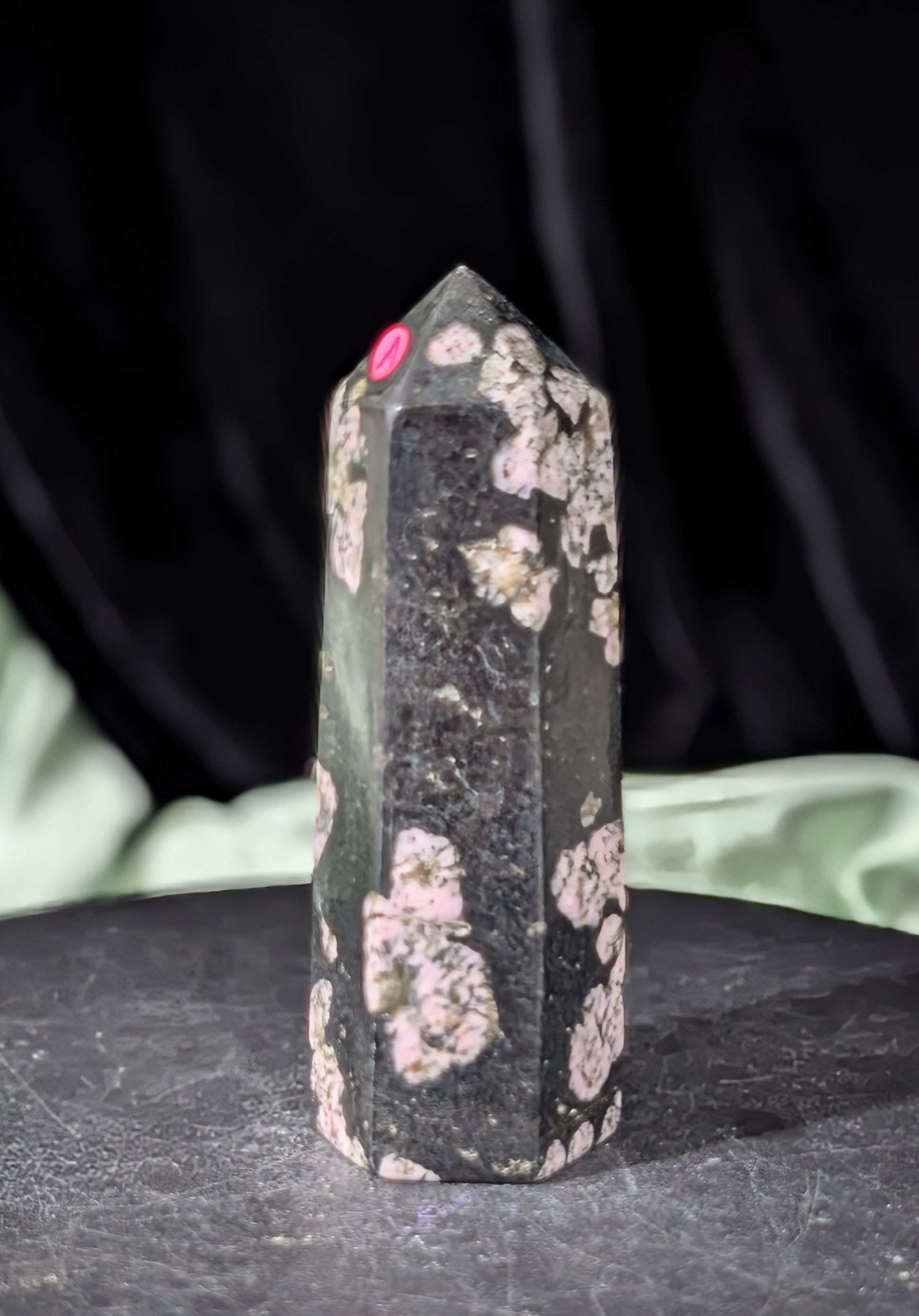 Pink Snowflake Jade Tower