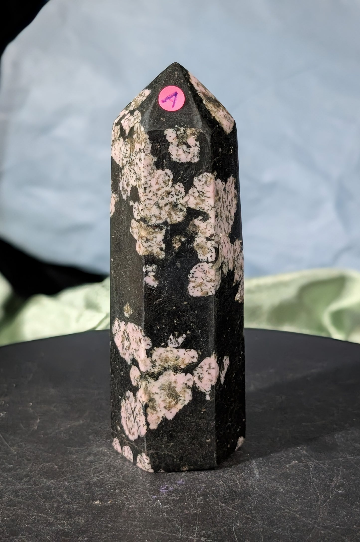 Pink Snowflake Jade Tower