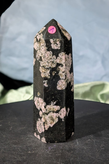 Pink Snowflake Jade Tower