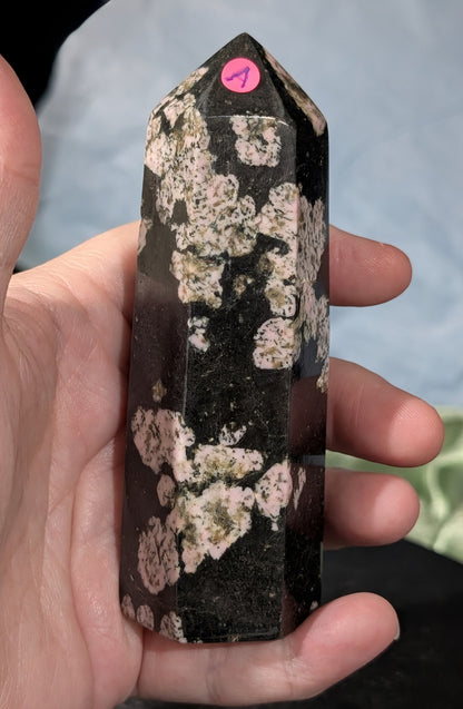 Pink Snowflake Jade Tower