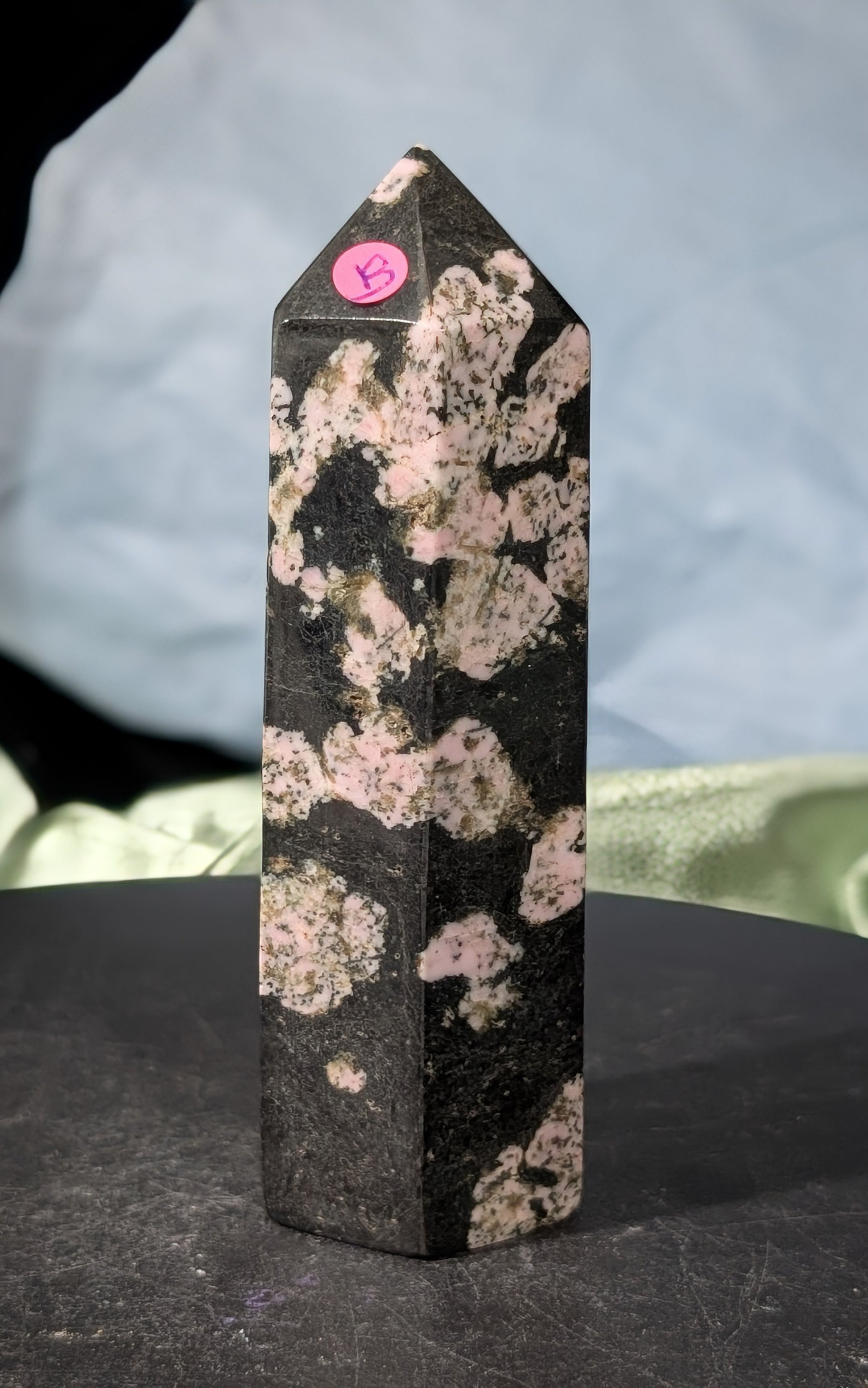 Pink Snowflake Jade Tower