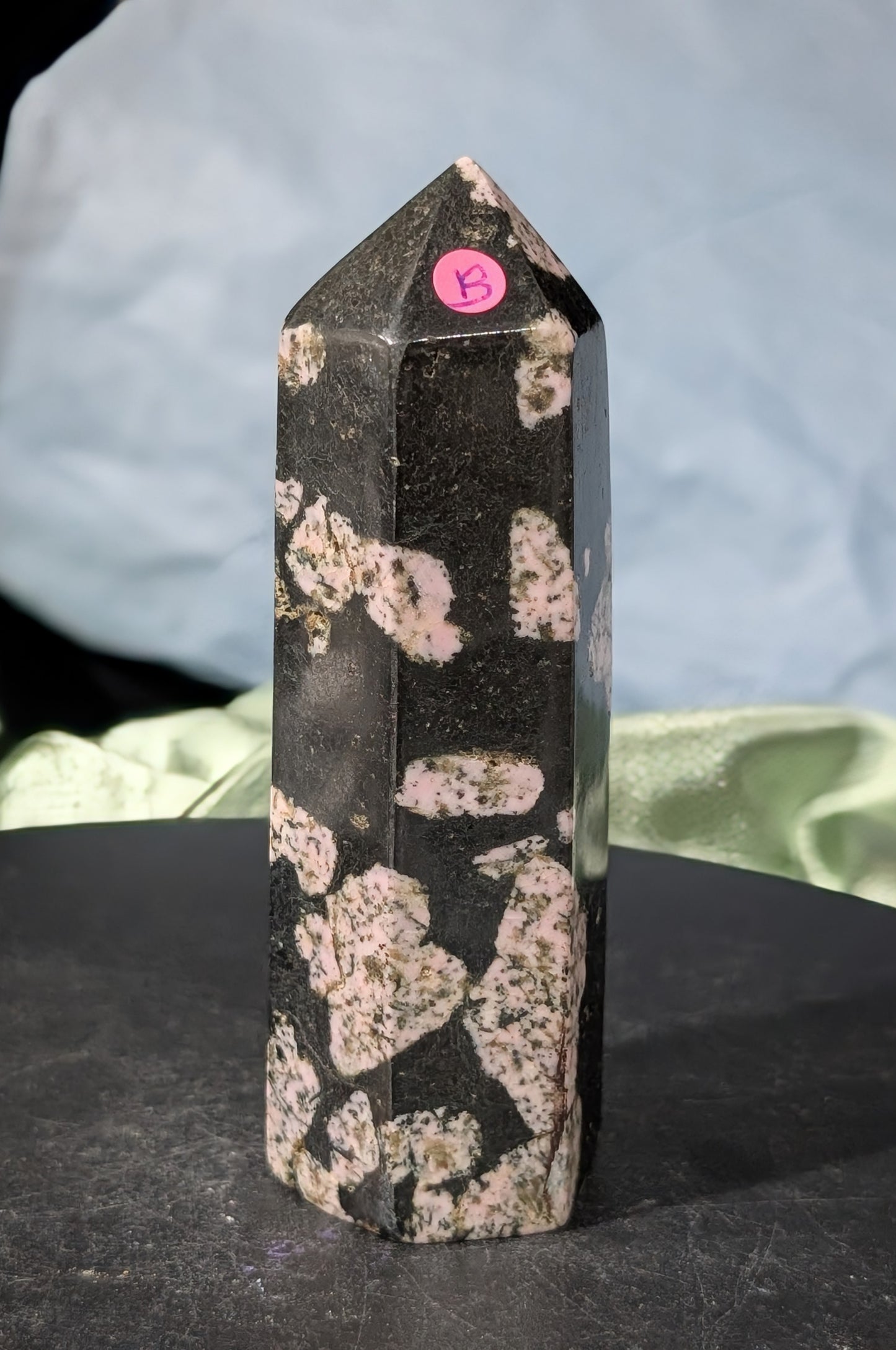 Pink Snowflake Jade Tower